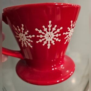 Red Coffee Dripper Cup 13oz